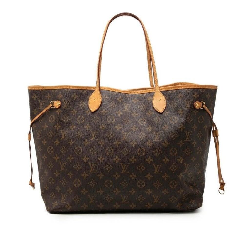 Louis Vuitton Monogram Neverfull GM Tote Bag Brown